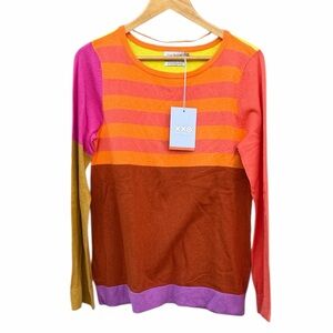 Isaac Mizrahi X Target colorful Sweater size large NEW